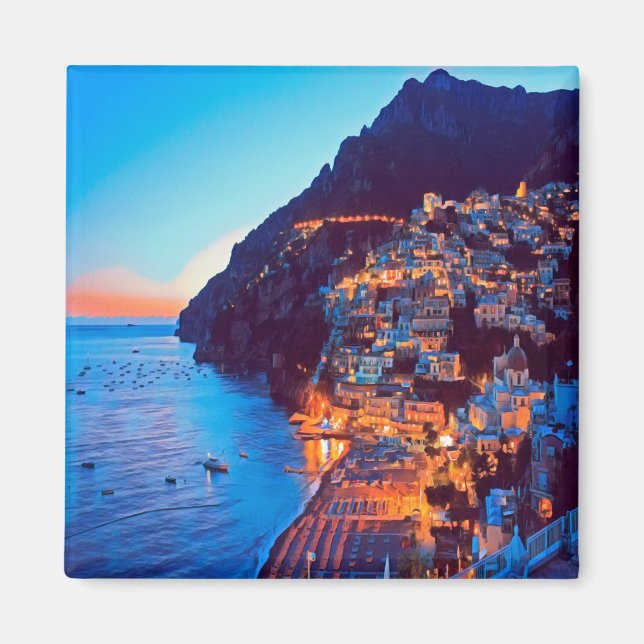 CMP007 POSITANO - AMALFI COAST - Italien - Kühlsch Magnet (Vorne)