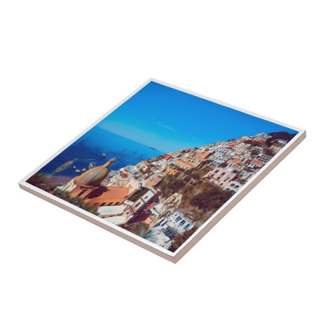 CMP008 POSITANO, AMALFI COAST, Italien, Fliese (Seite)