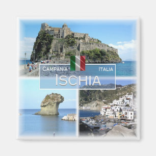 CMP023 ISCHIA, Kampanien, Italien, Kühlschrank Magnet
