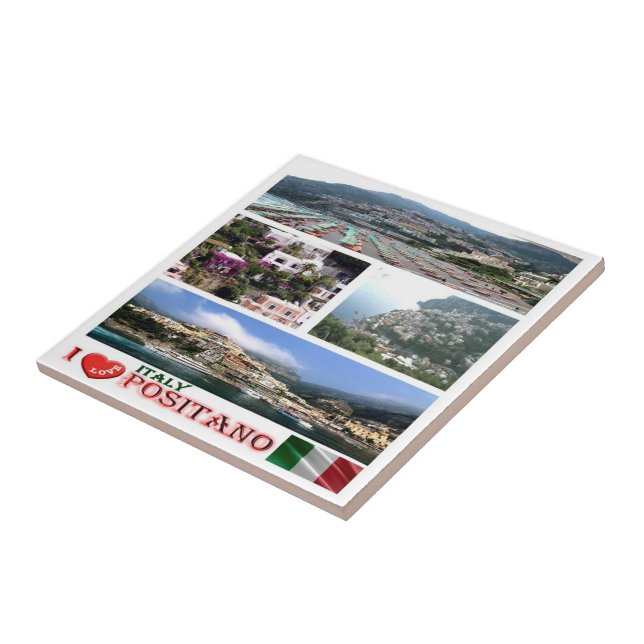 CMP036 POSITANO, I Liebe, Mosaik, Fliese (Seite)