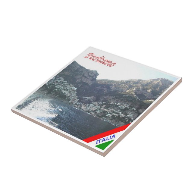 CMP042 POSITANO, AMALFI COAST, Italien, Fliese (Seite)