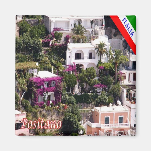 CMP043 POSITANO - AMALFI COAST - Italien - Kühlsch Magnet (Vorne)