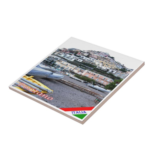 CMP044 POSITANO, AMALFI COAST, Italien, Fliese (Seite)