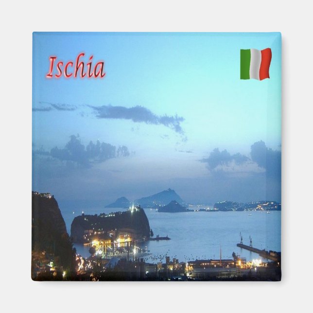 CMP056 ISCHIA, Kampanien, Italien, Kühlschrank Magnet (Vorne)