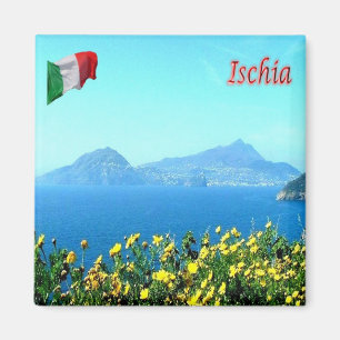CMP064 ISCHIA, Kampanien, Italien, Kühlschrank Magnet