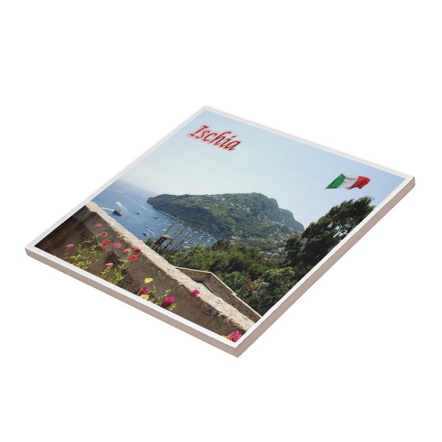 CMP065 ISCHIA, Kampanien, Italien Fliese (Seite)