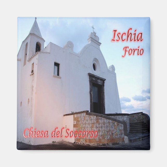 CMP080 ISCHIA, Forio, Kampanien, Italien, Kühlschr Magnet (Vorne)