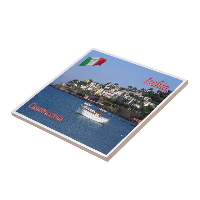 CMP087 ISCHIA, Casamicciola, Italien, Fliese (Seite)