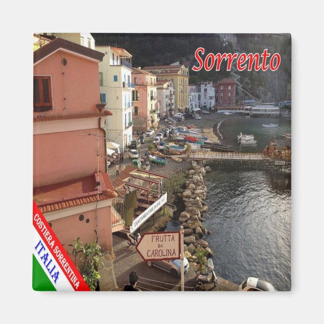 CMP098 SORRENTO - AMALFI COAST - Italien - Kühlsch Magnet (Vorne)