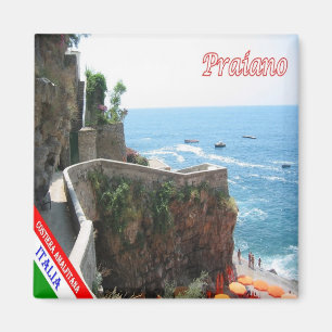 CMP102 AMALFI COAST, PRAIANO, Italien, Kühlschrank Magnet