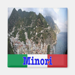 CMP104 AMALFI COAST, MINORI, Italien, Kühlschrank Magnet