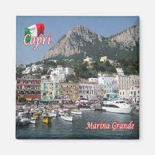 CMP122 CAPRI, Marina Grande Port, Kühlschrank Magnet