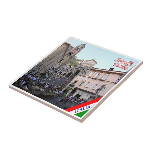 CMP141 AMALFI, Duomo Square, Italien, Fliese (Seite)