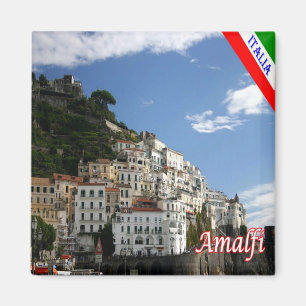 CMP142 AMALFI, Panorama, Italien, Kühlschrank Magnet