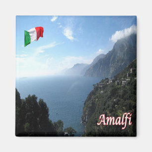 CMP143 AMALFI, Panorama, Italien, Kühlschrank Magnet