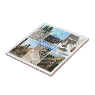 CMP155 POMPEII die Ruinen, Pompei, Kampanien, Fliese