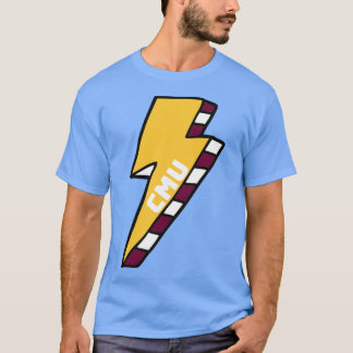 CMU Central Michigan University Blitzschlag Bolt O T-Shirt