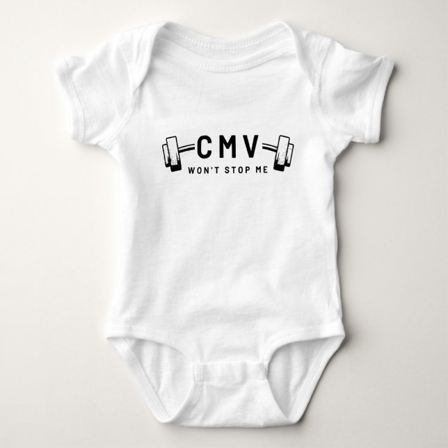 CMV wird mich nicht aufhalten! - Baby Onsie Baby Strampler (Vorderseite)