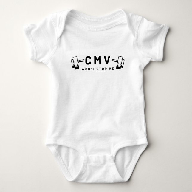 CMV wird mich nicht aufhalten! - Baby Onsie Strampler (Vorderseite)