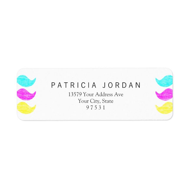 CMY Mustaches (Letterpress style) (Vorne)