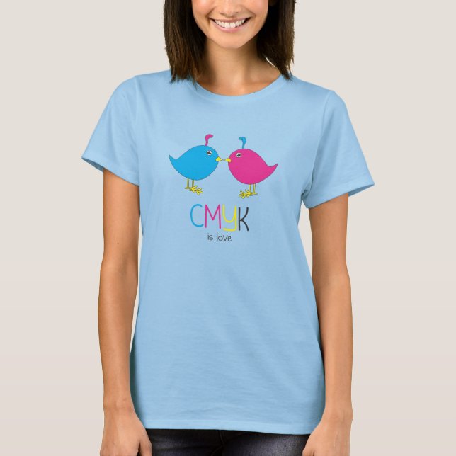 CMYK Birds T-Shirt (Vorderseite)