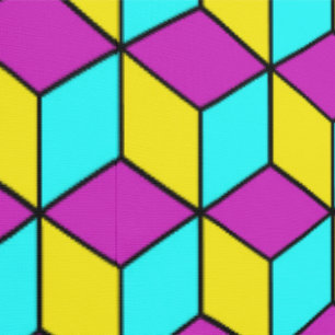 CMYK CUBE bekannte Kuben geometrische Muster Illus Tapete