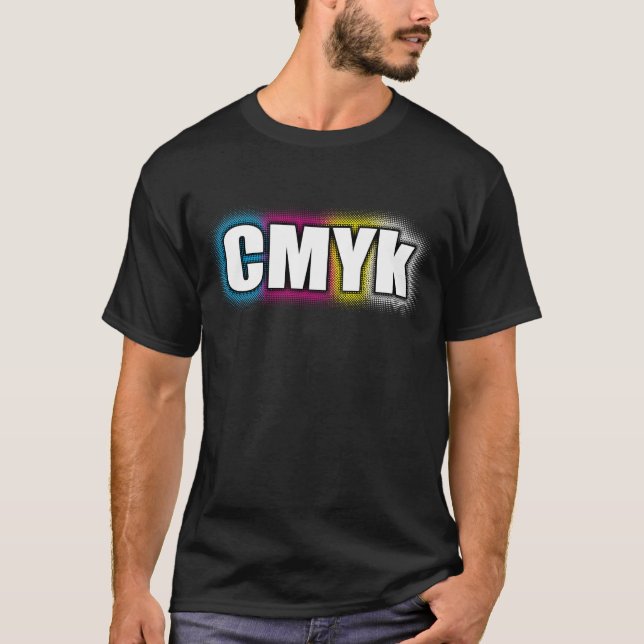 CMYk Dunkelheit T-Shirt (Vorderseite)
