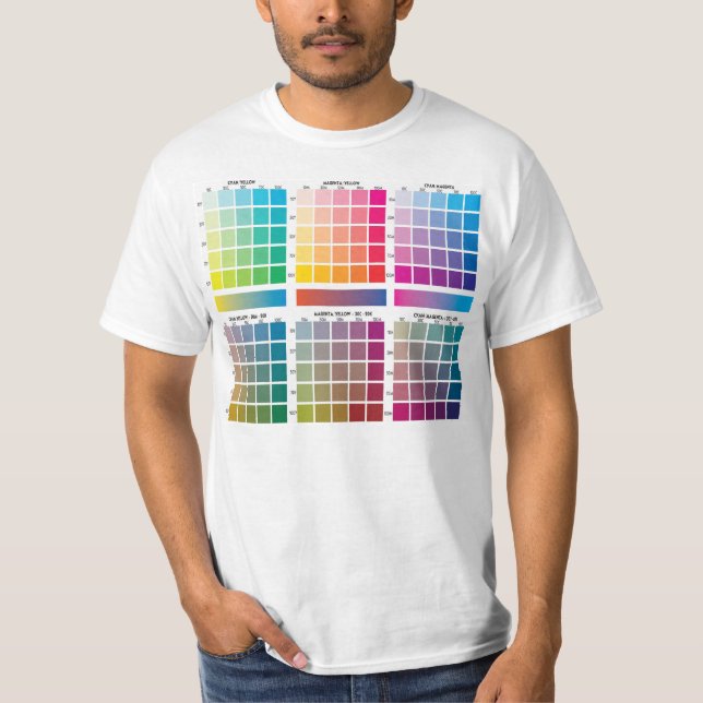 CMYK Farben T-Shirt (Vorderseite)
