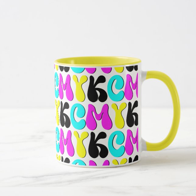 CMYK Funky Graphic Designer Tasse (Rechts)
