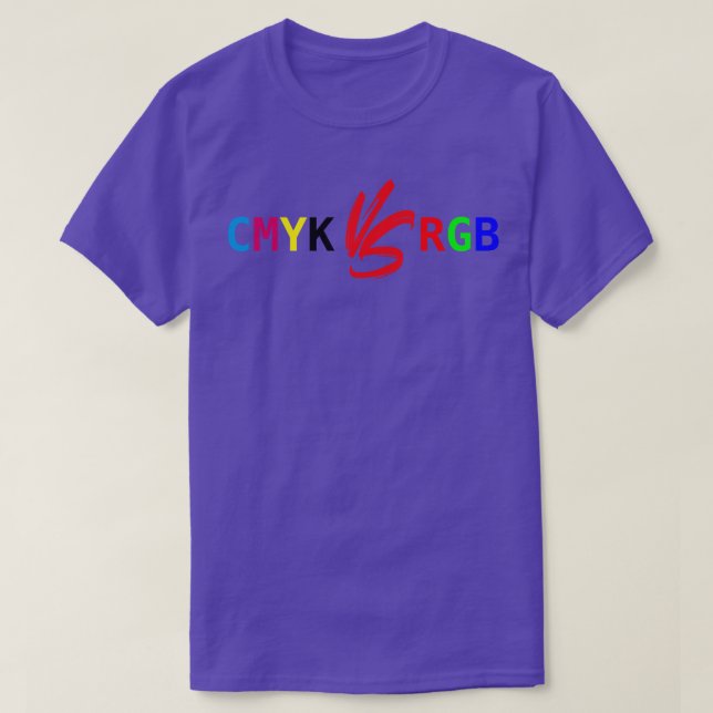 CMYK gegen RGB T-Shirt (Design vorne)