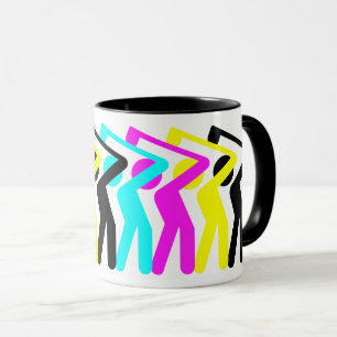 CMYK Golfer Tasse