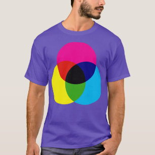 CMYK Graphic Artist Color Wheel T-Shirt