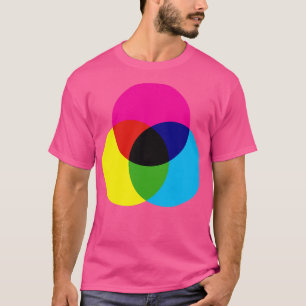 CMYK Graphic Artist Color Wheel T-Shirt