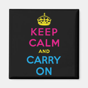 CMYK Keep Calm und mach weiter Magnet