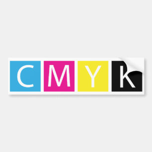 CMYK pressen Farben vor Autoaufkleber