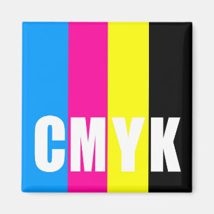 CMYK - Quadratmagnet Magnet