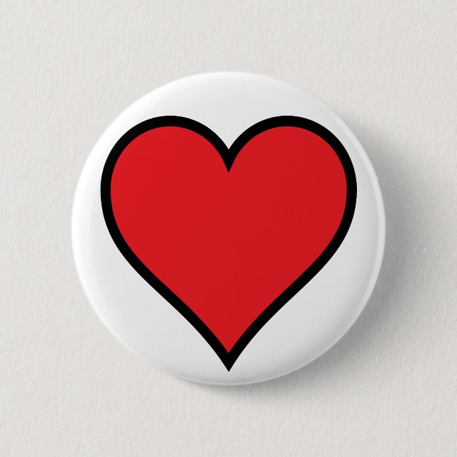 CMYK Red Heart Button (Vorderseite)