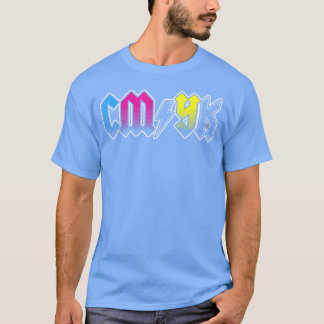 CMYK Rockband-Designer retro T-Shirt