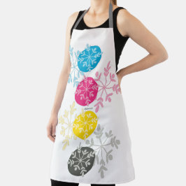 CMYK Snowflakes Schürze