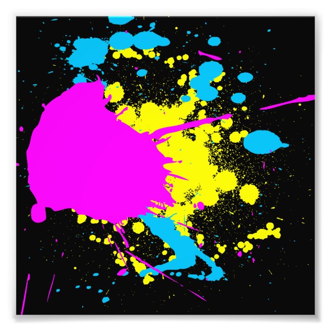 CMYK Splash Fotodruck (Vorne)