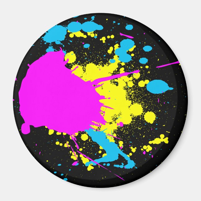 CMYK Splash Magnet (Vorne)