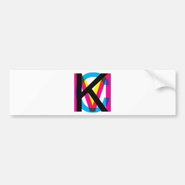 CMYK Stapel Autoaufkleber (Vorne)