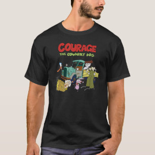 CN Courage Der Feige Hund Gruppenbild Logo T-Shirt