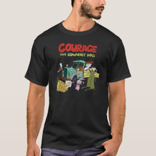 CN Courage Der Feige Hund Gruppenbild Logo T-Shirt