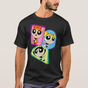 CN The Powerpuff Girls Trio Action Shooting T-Shirt