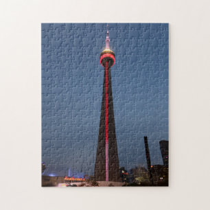 CN Tower at Night - Toronto, Kanada Puzzle