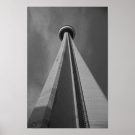 CN Tower Toronto Canada Black & White Foto Poster