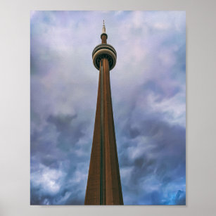 CN Tower Toronto Ontario Kanada Reisefotografie Poster