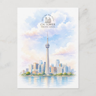 CN Tower, Toronto Stadt Reiseziel Reisen Postkarte