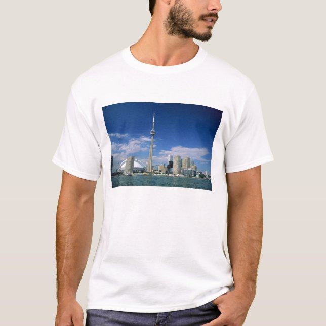 CN Tower und Skydome in Toronto, Ontario, T-Shirt (Vorderseite)